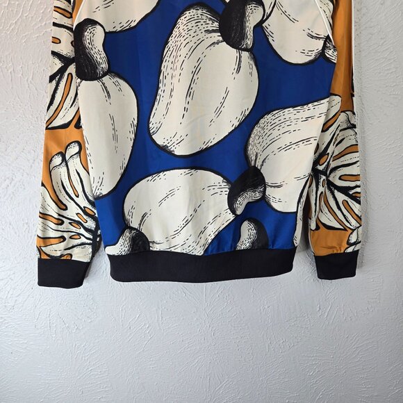 Adidas Farm Rio Superstar Track Jacket Multicolor Artsy Full Print Athletic Top - Picture 10 of 13